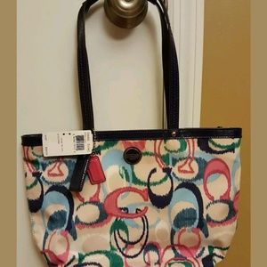 MULTI COLOR COACH BAG NEW! ORG PRICE $268